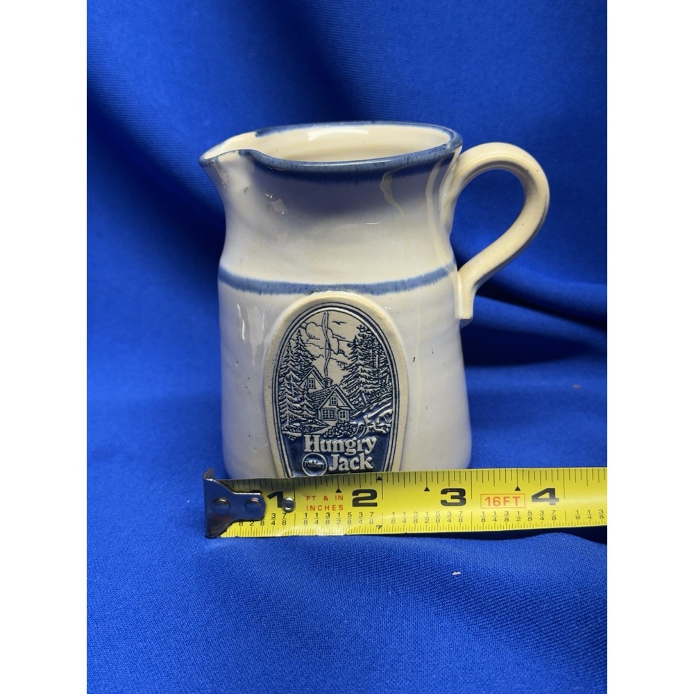 Vtg Deneen Pottery Pillsbury Hungry Jack Syrup Pitcher Handthrown 1987 Stonewar - Picture 7 of 11